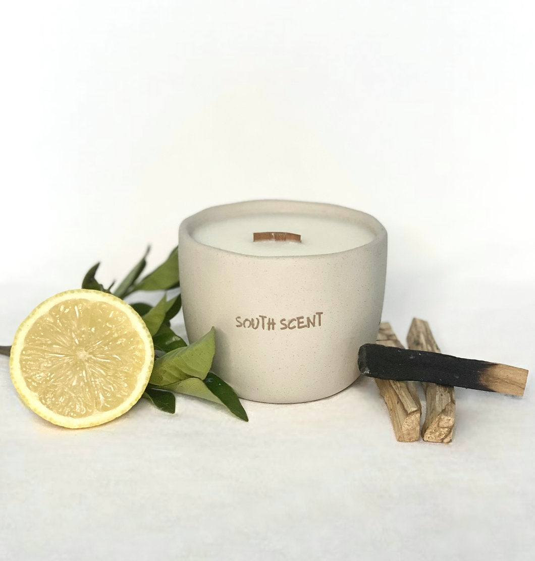 Woodsmoke + Lemon Myrtle Soy Candle - South Scent